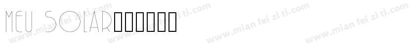 Meu Solar字体转换